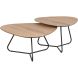 Salontafelset Tidino 67 en 83 cm organisch