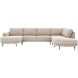 Hoeksalon rechts Aziri ecru supreme comfort