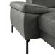 Hoeksalon rechts Tusari microleder antraciet excellent comfort