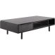 Salontafel Nero 67x135 cm rond noir