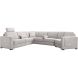 Hoeksalon links Muscolo grijs relaxfunctie premium comfort