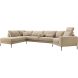 Hoeksalon links Linoza taupe supreme comfort