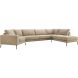 Hoeksalon rechts Linoza taupe supreme comfort