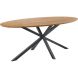 Eettafel Romaro teakhout 200x100 cm ovaal mix rough