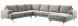 Hoeksalon links Acante grijs supreme comfort
