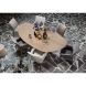 Eettafel Tavolo eikenhout 230x115 cm kiezel bruin