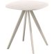 Bijzettafel Fitura keramiek 40x40 cm vierkant wit