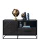 TV-meubel Vinito (109 Cm) eiken fineer zwart