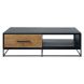Salontafel Vinito (L124xB70) eiken fineer zwart/naturel