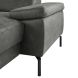 Hoeksalon links Tusari microleder antraciet basic comfort