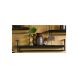 Wandplank Pardal hout metaal 24x120 cm zwart