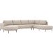 Hoeksalon rechts Aziri ecru supreme comfort