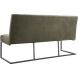 Eetkamerbank Oro 170 cm microleder groen