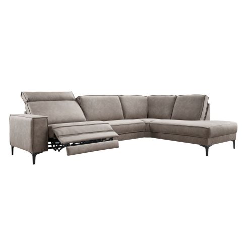 Hoeksalon rechts Barrio bruin relaxfunctie excellent comfort