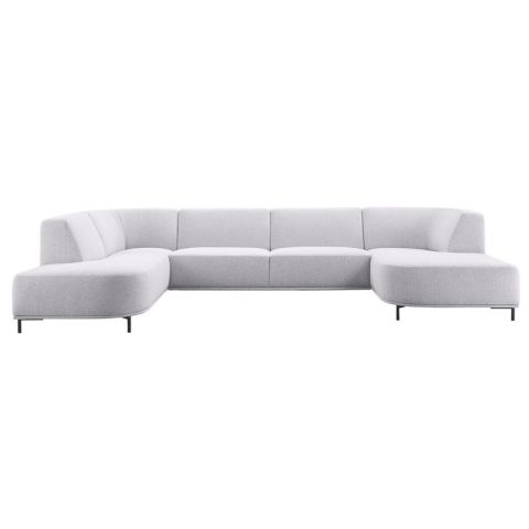 Hoeksalon links Pantini lichtgrijs excellent comfort