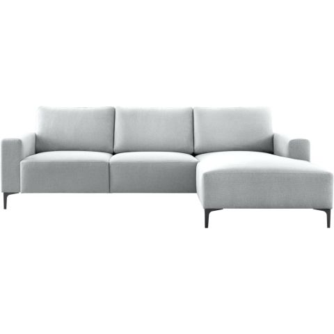 Hoeksalon rechts Fabria lichtgrijs basic comfort