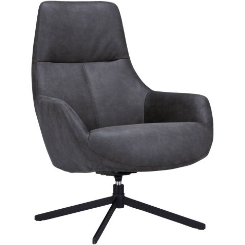 Draaizetel Vaneze microleder antraciet