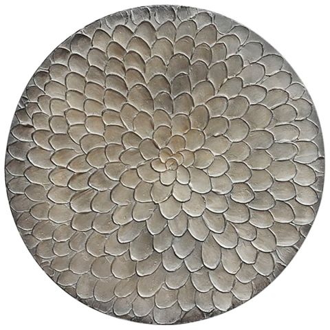 Wandornament Pictura 100 cm rond grijs