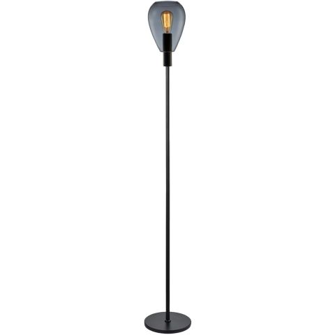 Vloerlamp Felinio smoke glas 1-lichts