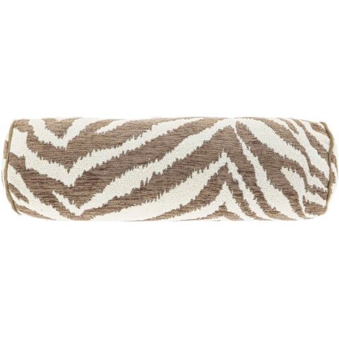 Sierkussen Foglia 15x45cm rol taupe
