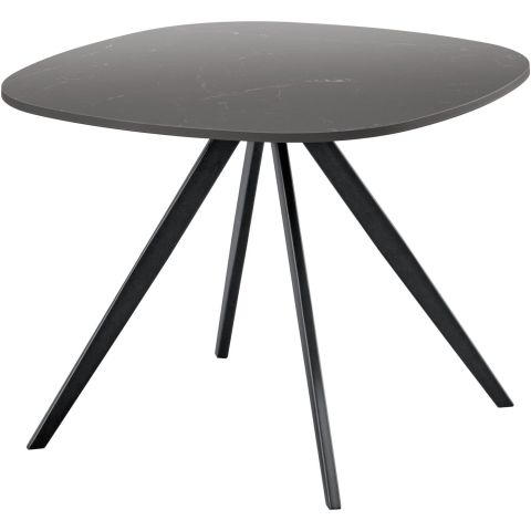 Bijzettafel Fitura keramiek 60x60 cm vierkant zwart