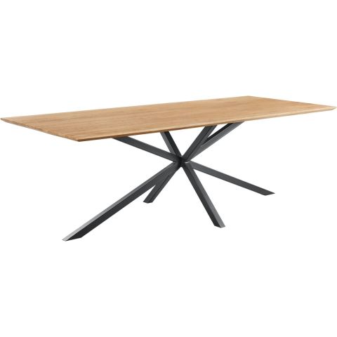 Eettafel Romaro teakhout 240x100 cm rechthoekig mix rough