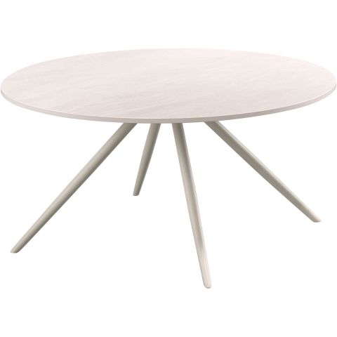Salontafel Cercio keramiek 80 cm rond wit