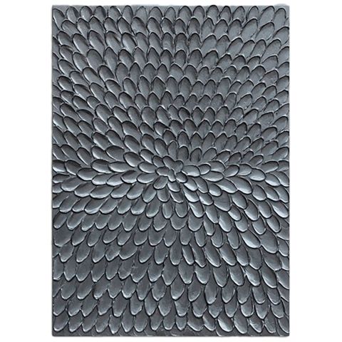 Wandornament Pictura 60x80 cm rechthoekig zilver