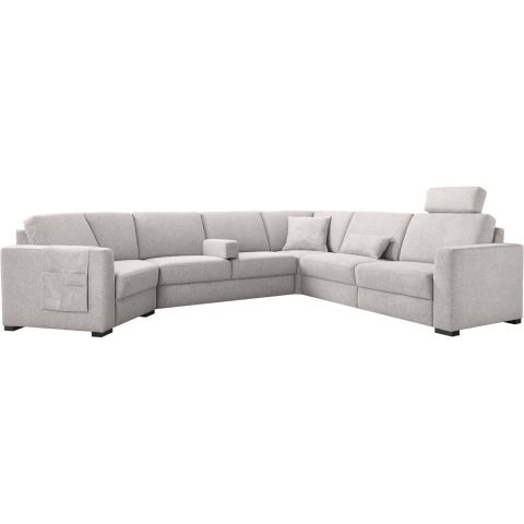 Hoeksalon rechts Muscolo grijs relaxfunctie premium comfort