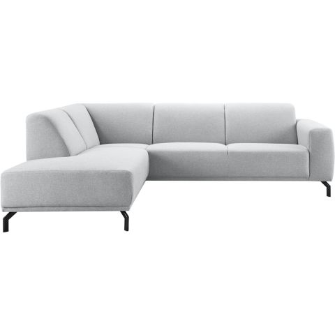 Hoeksalon links Bellanti lichtgrijs premium comfort