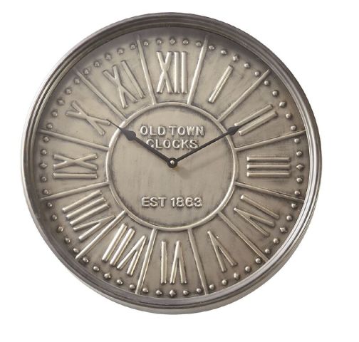 Metalen klok Nimar rond 48cm