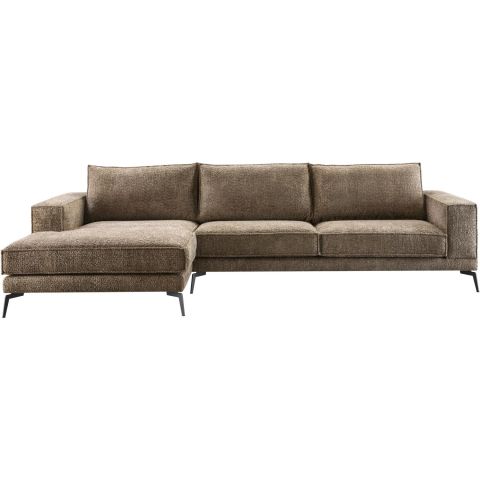 Hoeksalon links Andelo bruin premium comfort