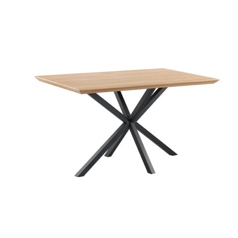 Bartafel Tavolo 160x90 rechthoek eiken naturel grijs matrixpoot