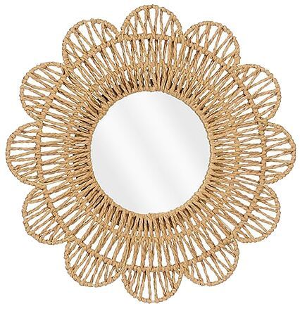 Spiegel Novellara rond 39 cm bruin small