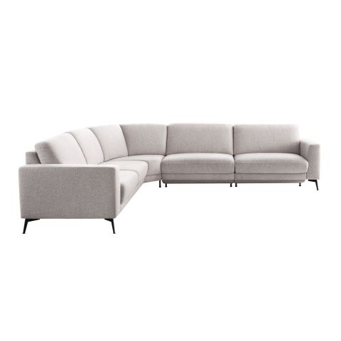 Hoeksalon links Moscato lichtgrijs excellent comfort