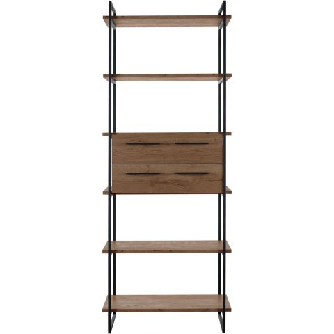 Wandkast Sistema 226x88x45 cm donkerbruin