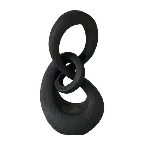 Decoratiebeeld Predore mat zwart