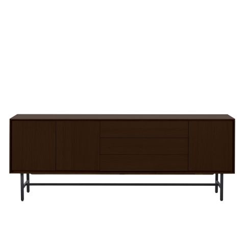 Dressoir Belvio 205 cm dark oak
